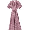 XIRENA Liora Dress In Fig Stripe