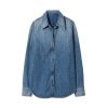 NILI LOTAN Marlise Denim Shirt In Ocean Wash