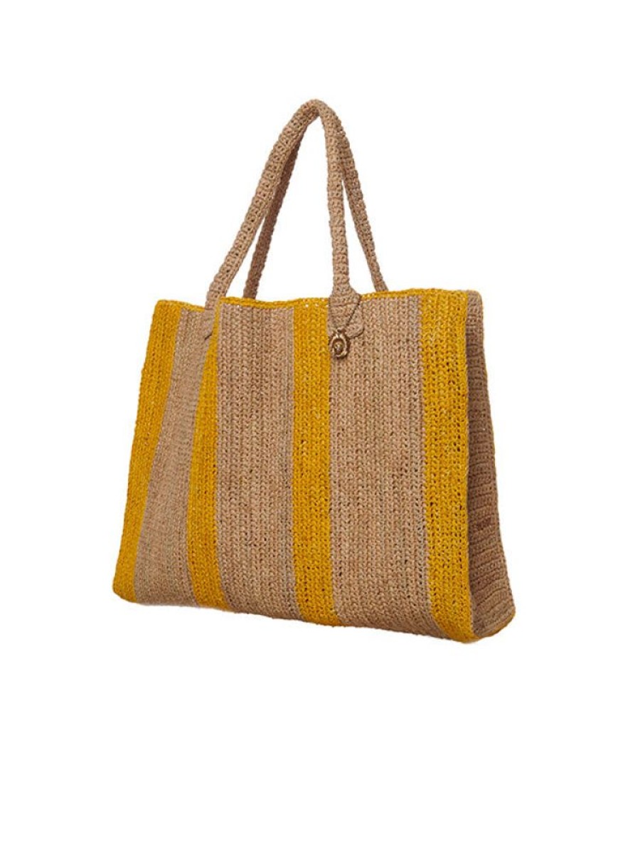 GABRIELE FRANTZEN Weekender Bag In Sand And Sunshine