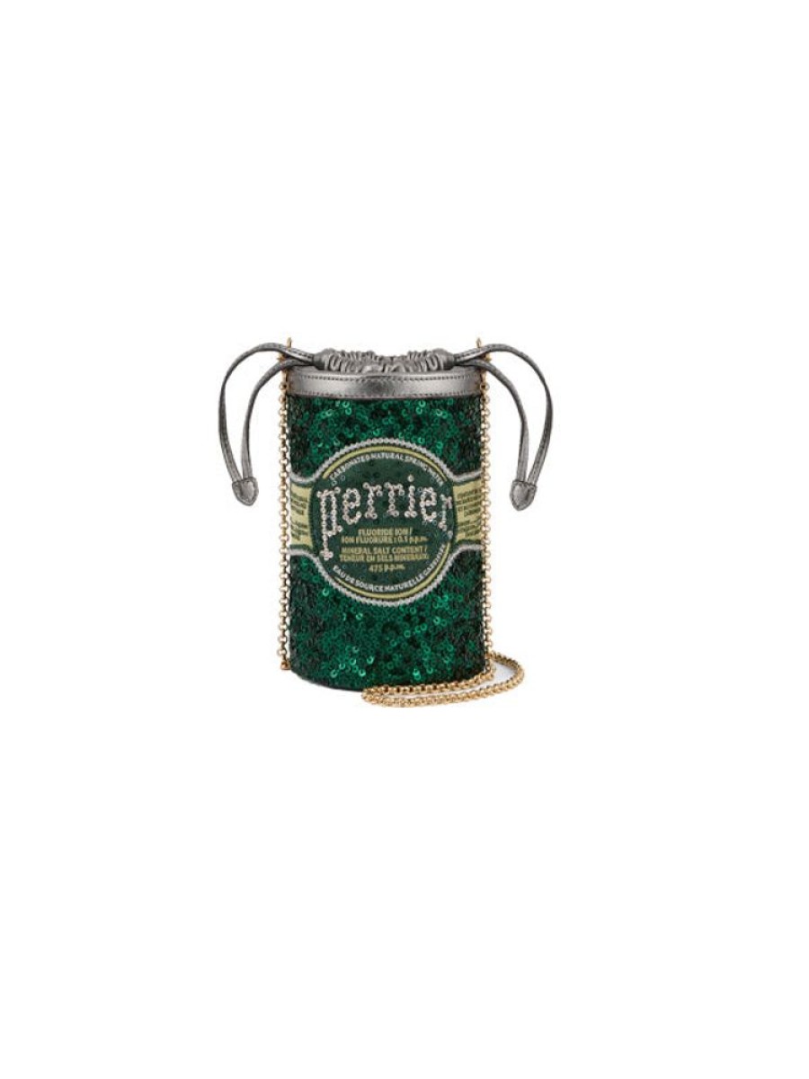 ANYA HINDMARCH Anya Brands Mini Bucket Perrier In Bottle Green