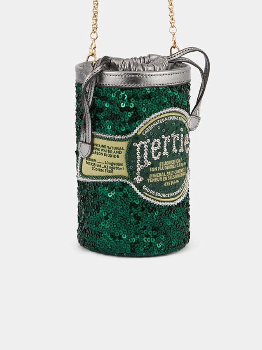 ANYA HINDMARCH Anya Brands Mini Bucket Perrier In Bottle Green