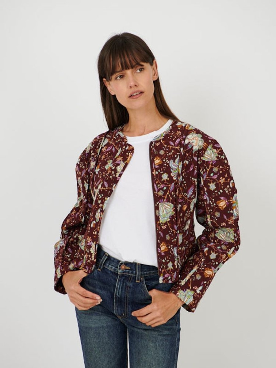 ULLA JOHNSON Anika Jacket In Heliotrope