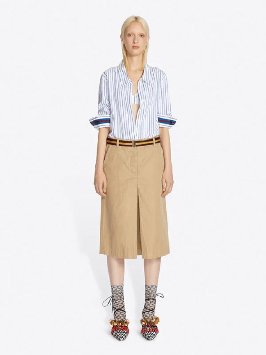 DRIES VAN NOTEN Celina Tape Shirt In Light Blue