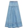 ULLA JOHNSON The Astrid Skirt In Adriatic Wash