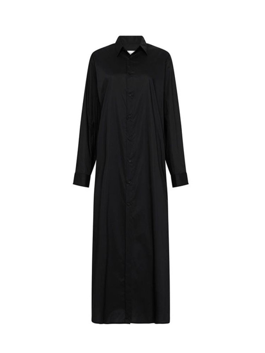 MATTEAU Everyday Shirt Dress In Black