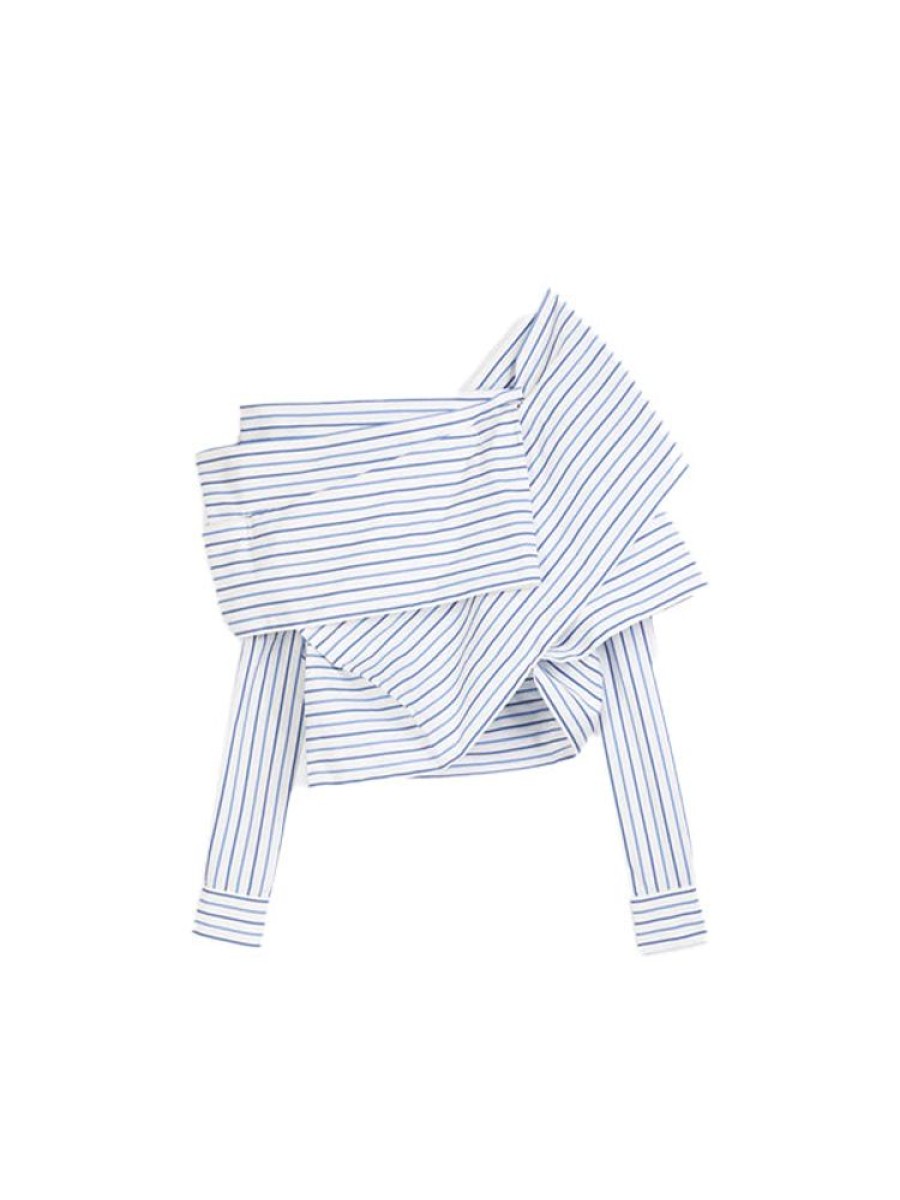 DRIES VAN NOTEN Crispy Shirt In Light Blue