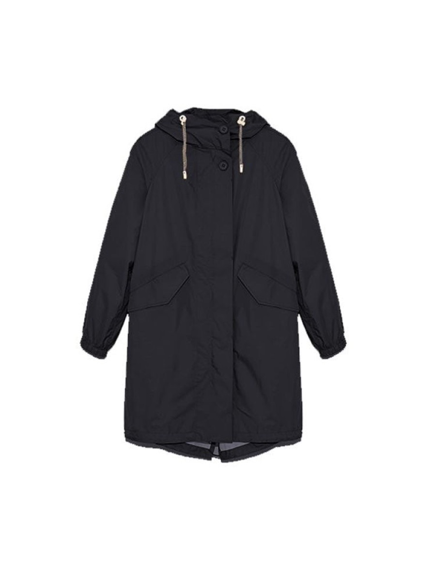 YVES SALOMON Parka 90Cm In Black