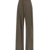 PROENZA SCHOULER WHITE LABEL Technical Suiting Wide Leg Trouser In Wood