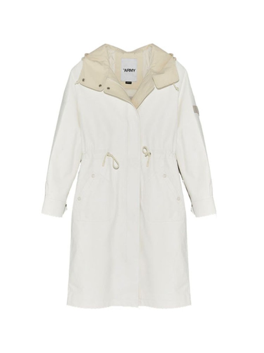 YVES SALOMON Coat Waterproof In Latte/Cream