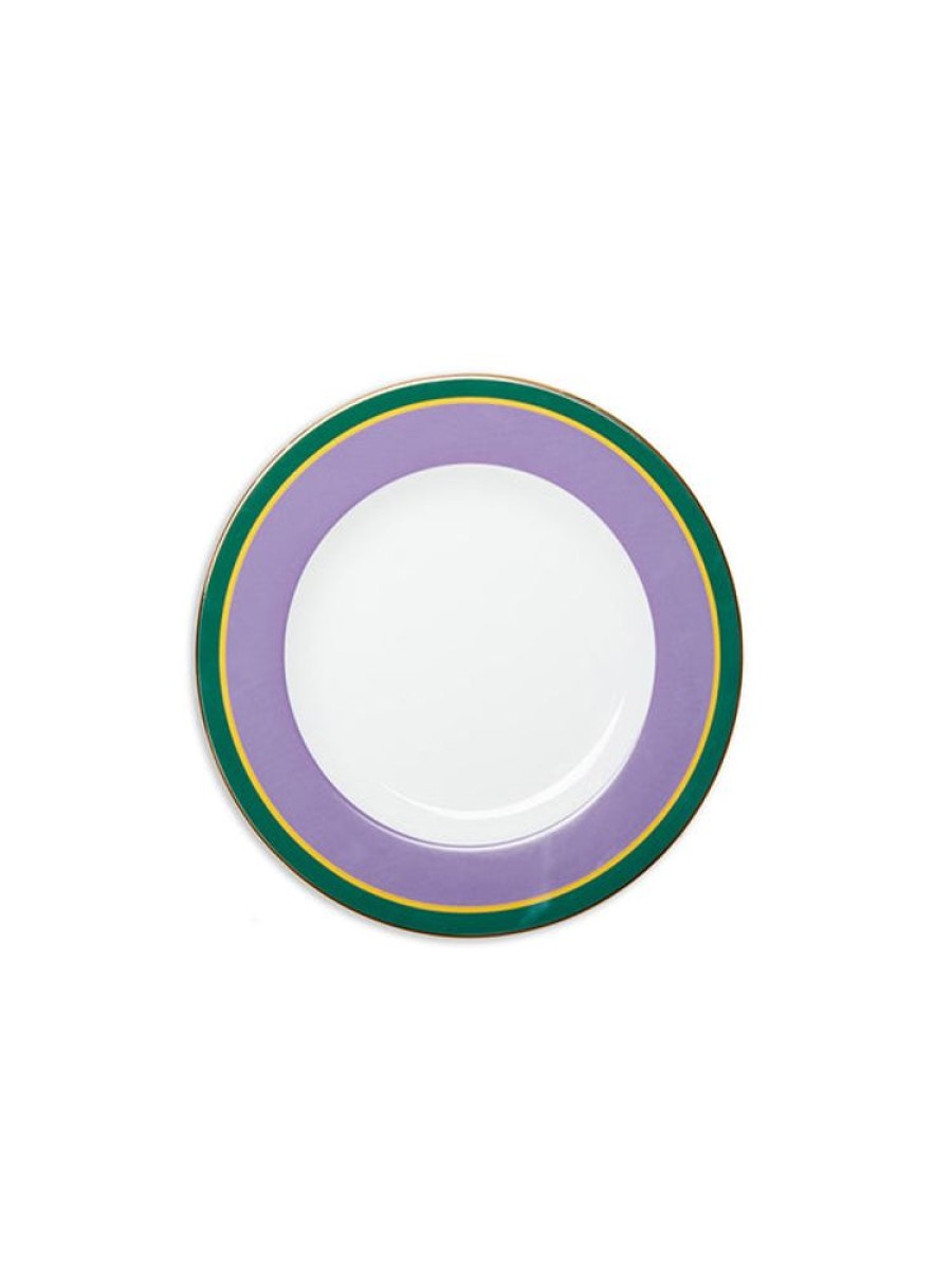 LA DOUBLEJ Dinner Plate Set Of 2 In Rainbow Viola