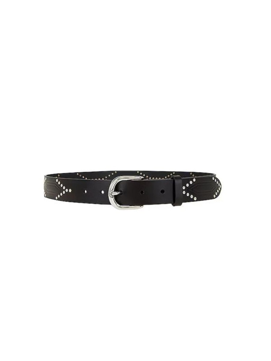 ISABEL MARANT Telly Belt In Black/Silver