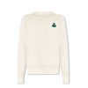 ISABEL MARANT ETOILE Milla Sweat Shirt In Ecru/Emerald