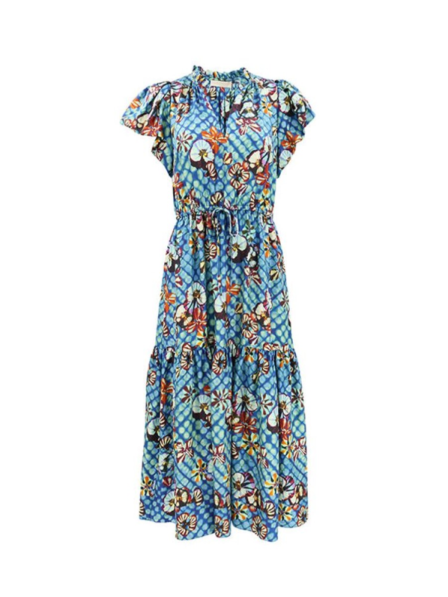 ULLA JOHNSON Scarlett Dress In Azul