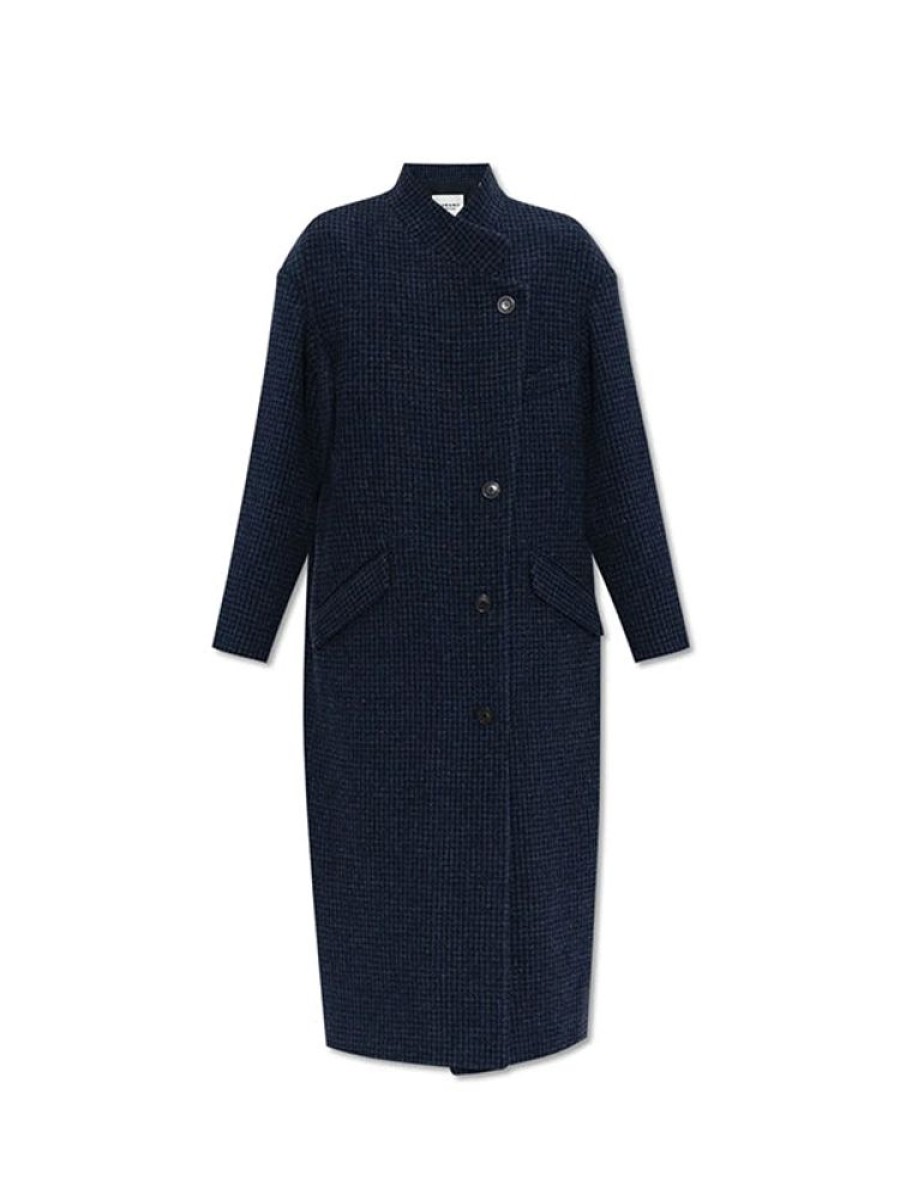 ISABEL MARANT ETOILE Sabine Coat In Navy