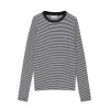 ANINE BING Rylan Tee In Black And White Stripe