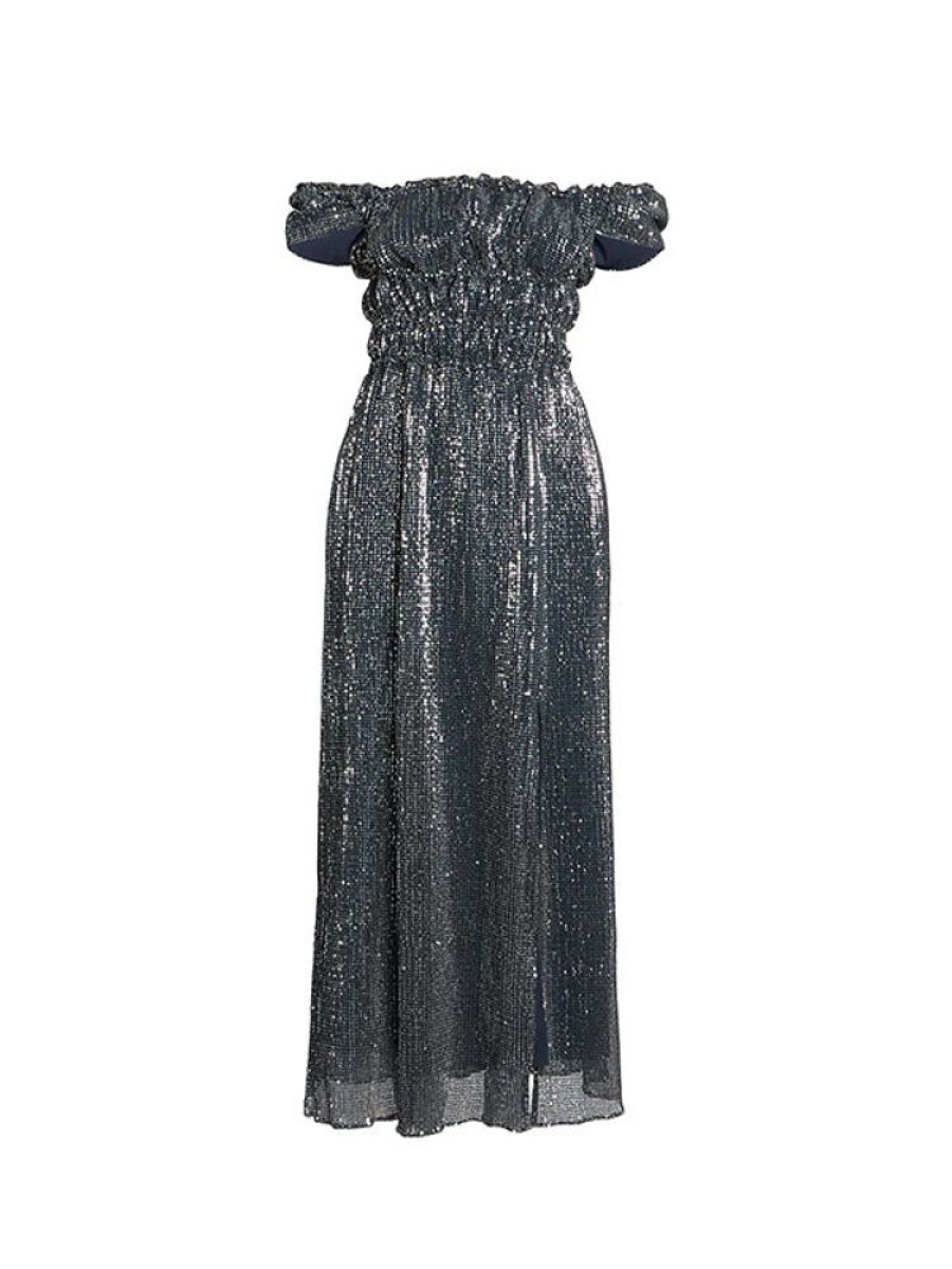 ALTUZARRA Lily Dress In Midnight Silver