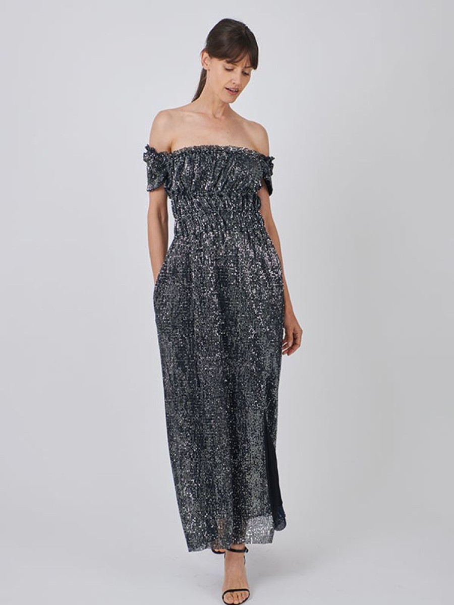 ALTUZARRA Lily Dress In Midnight Silver