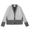 ALEGER CASHMERE N.74 Cashmere Cardigan In Polar Grey