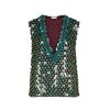 DRIES VAN NOTEN College Embellished Top In Wine