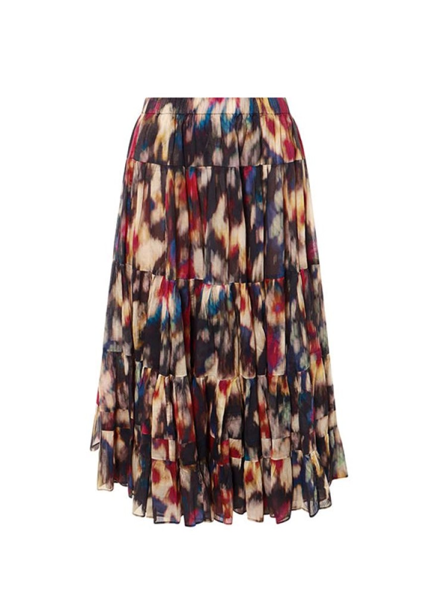 ISABEL MARANT ETOILE Elfa Skirt In Ochre/Black