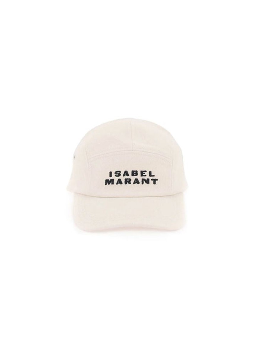 ISABEL MARANT Tedji Cap In Ecru/Black