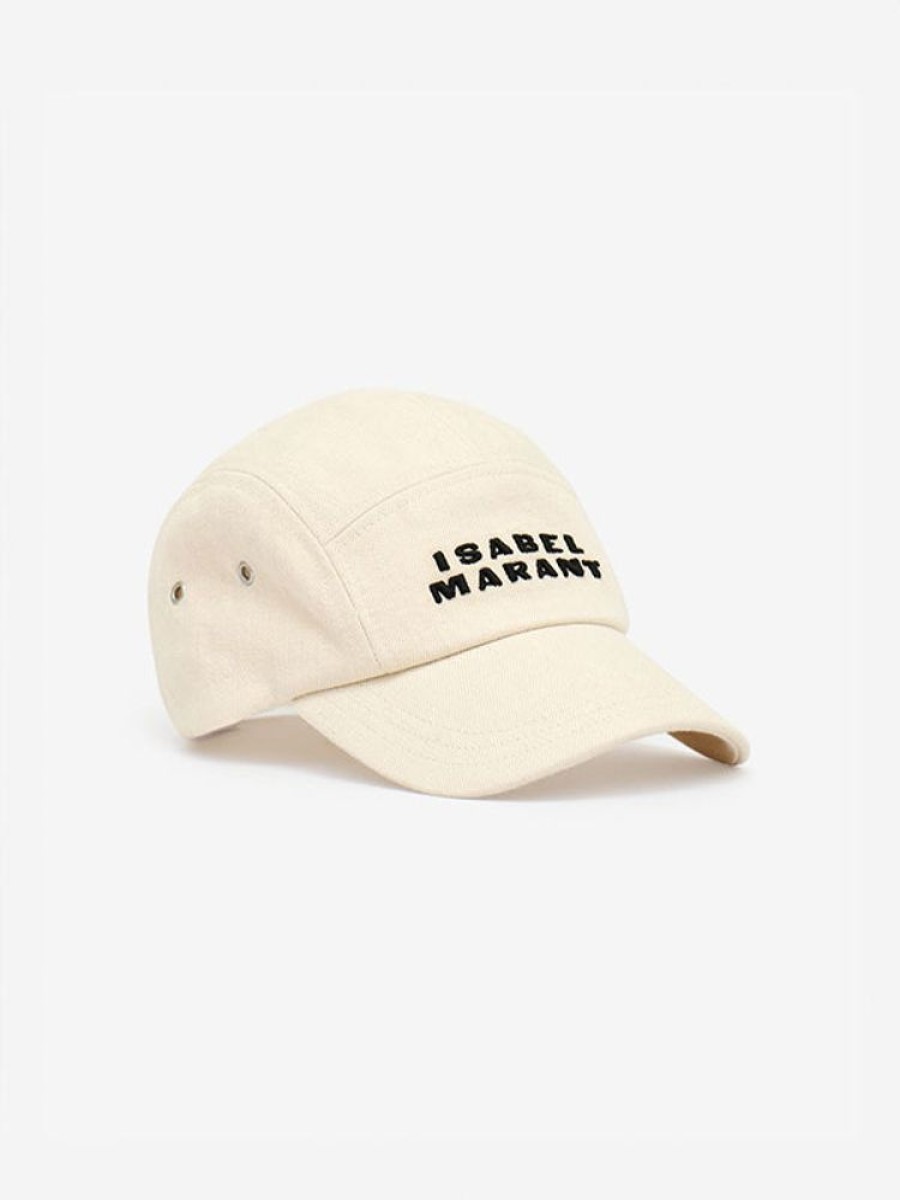 ISABEL MARANT Tedji Cap In Ecru/Black