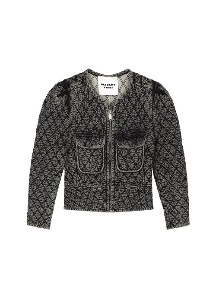 ISABEL MARANT ETOILE Deliona Jacket In Dark Grey