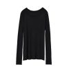 NILI LOTAN Long Sleeve T-Shirt In Black