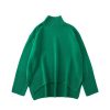 ALEGER CASHMERE N.07 Cashmere Chunky Polo In Emerald