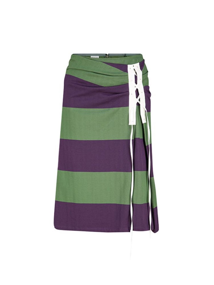 DRIES VAN NOTEN Siamo Skirt Dark Plum