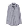 NILI LOTAN Raphael Classic Shirt In Navy/White Stripe