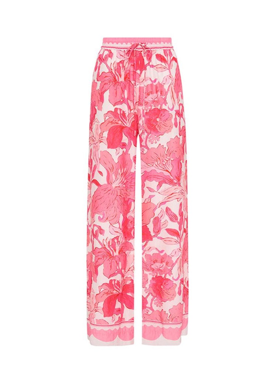 ANTIPODEAN Lolita Drawstring Pants In Raspberry