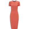 VICTORIA BECKHAM T-Shirt Dress In Papaya