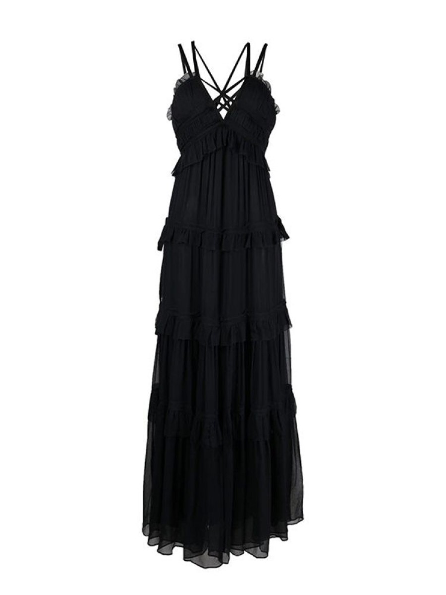 ULLA JOHNSON Agathe Gown In Midnight