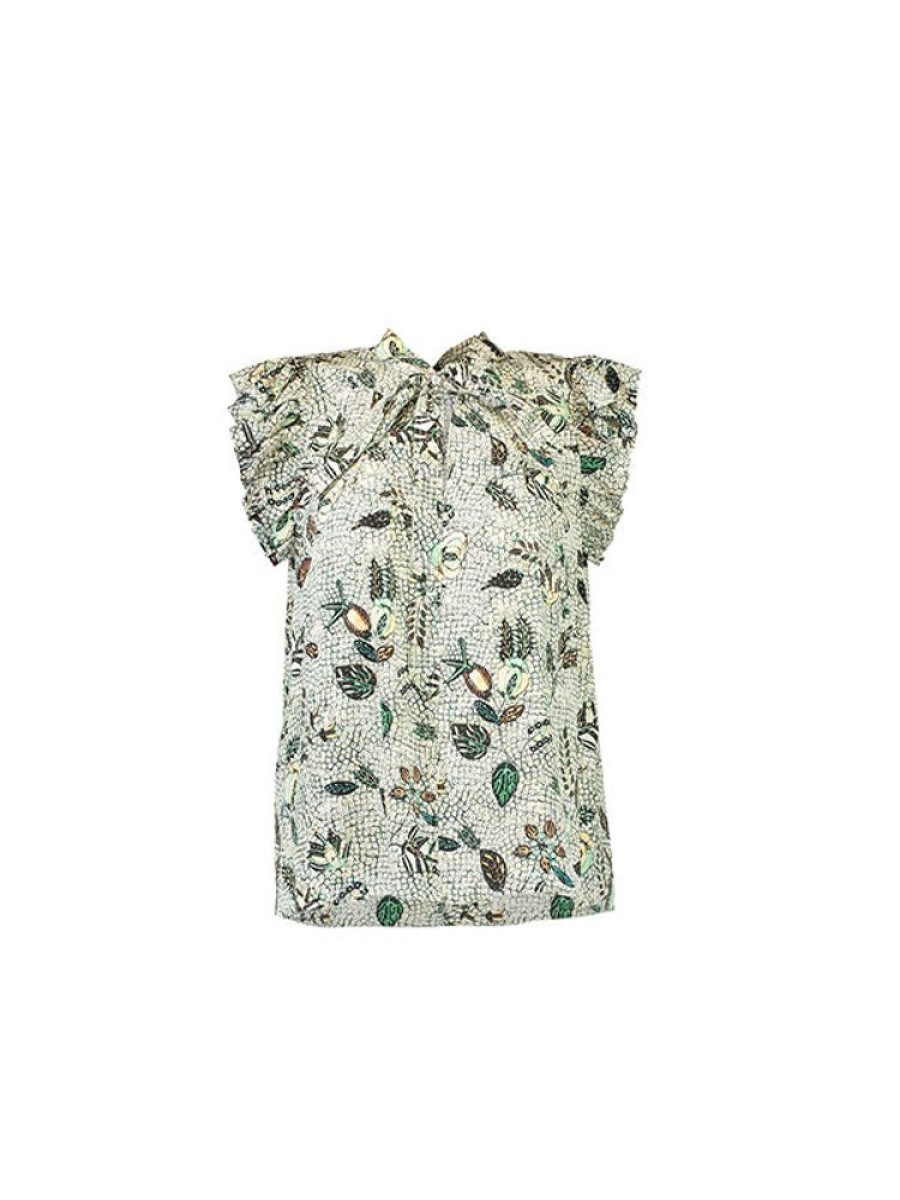 ULLA JOHNSON Callie Top In Botanical Mist