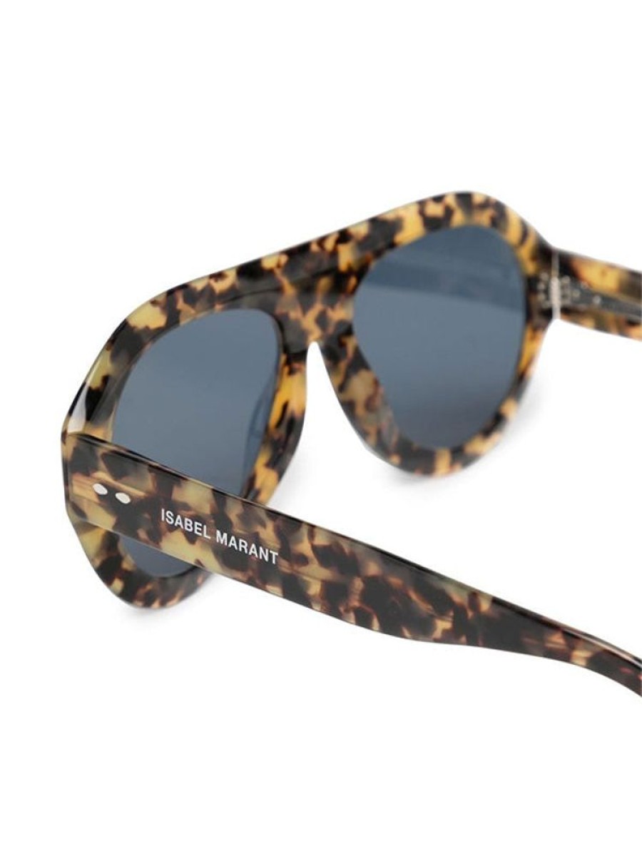 ISABEL MARANT Darly Sunglasses In Honey Brown Havana Blue