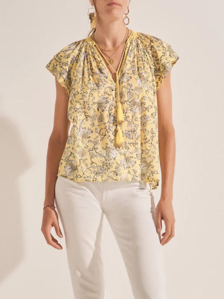 ILIO NEMA Nekia Top In Yellow Batik