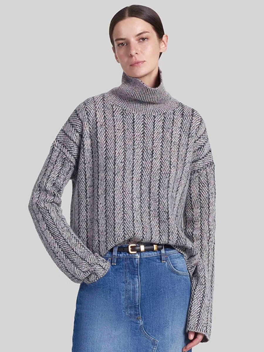 ALTUZARRA Terence Sweater In Natural/Black