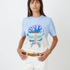 ISABEL MARANT ETOILE Zewel Tee Shirt In Light Blue