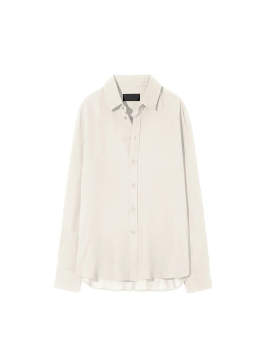 NILI LOTAN Gaia Slim Shirt In Ivory