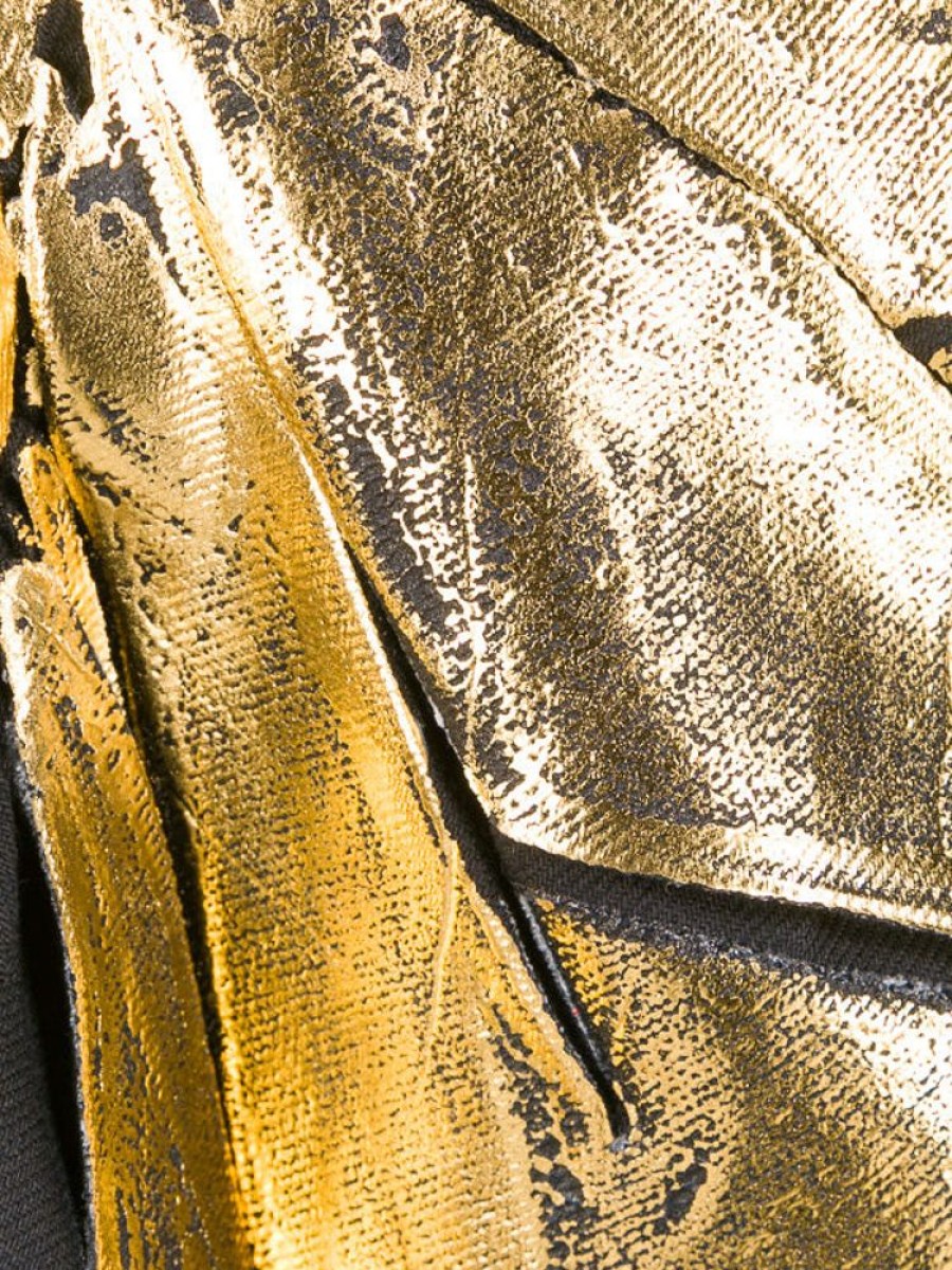 DRIES VAN NOTEN Sinam Metallic Skirt In Gold