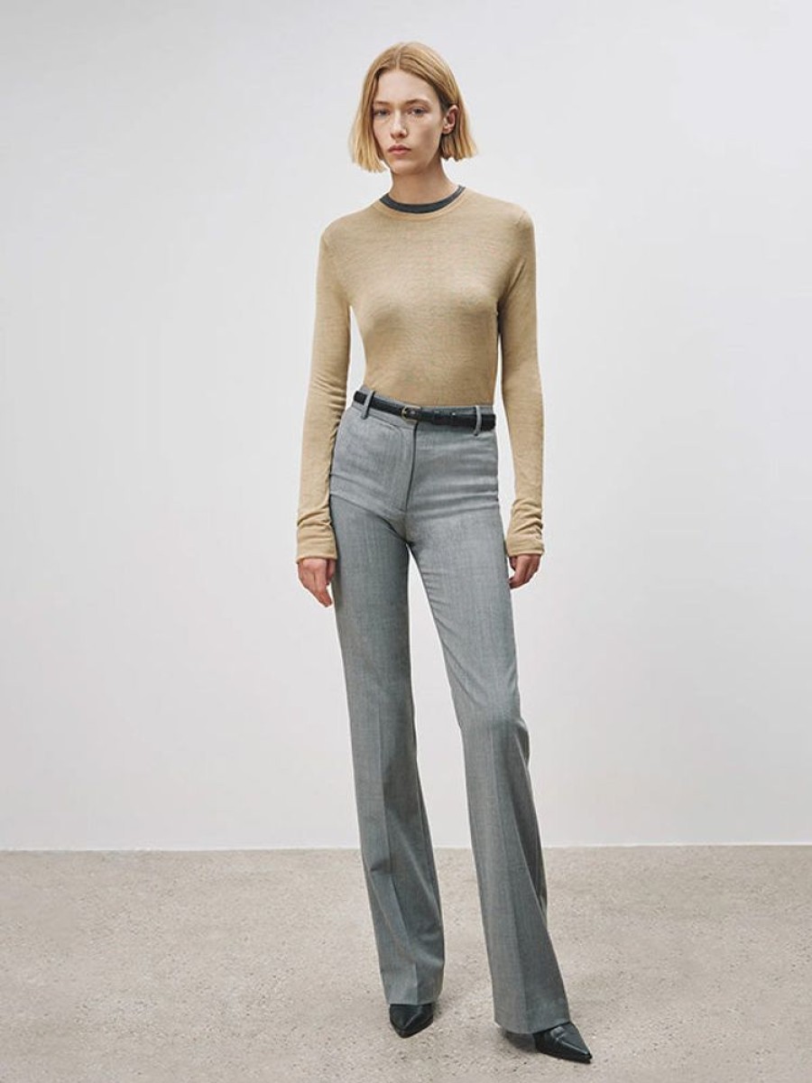 NILI LOTAN Corette Pant In Heather Grey