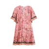 ULLA JOHNSON Malie Dress In Hollyhock