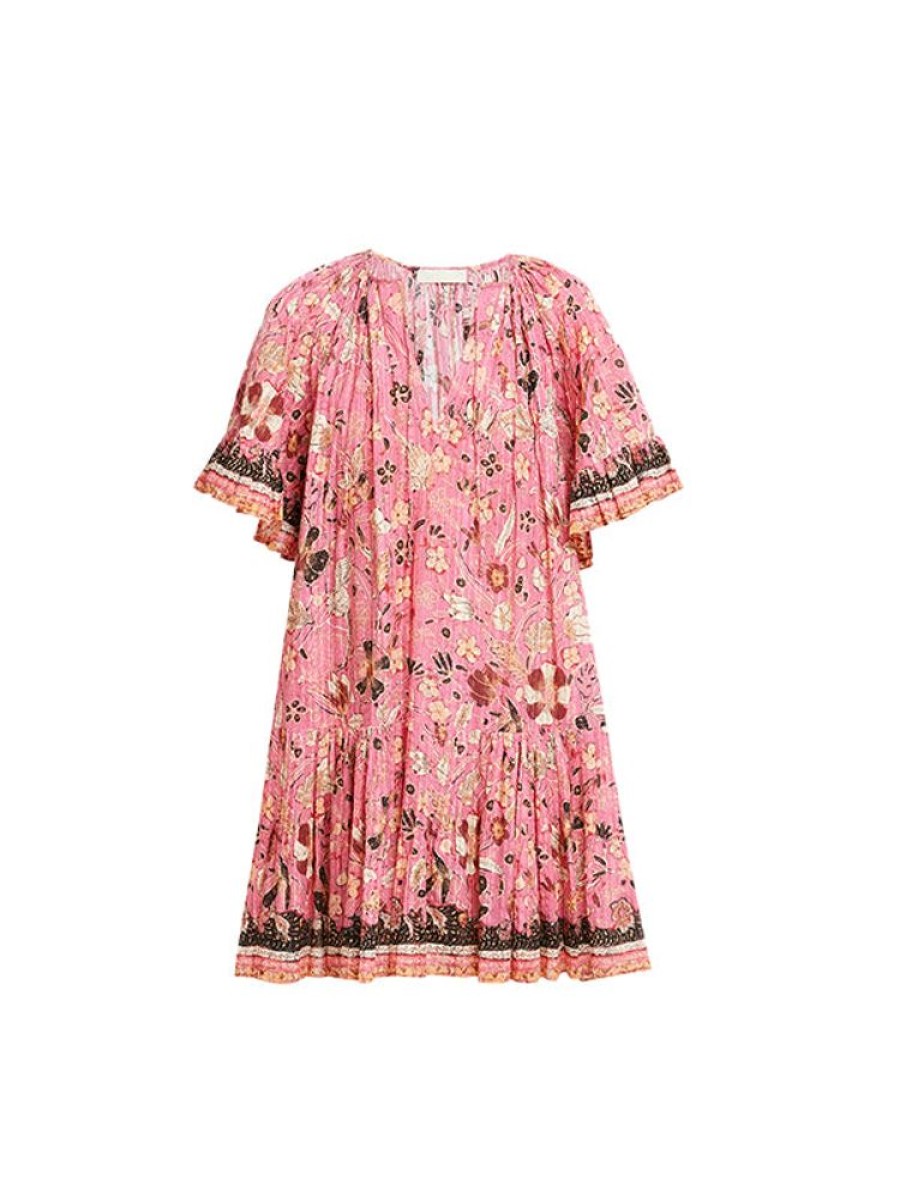 ULLA JOHNSON Malie Dress In Hollyhock