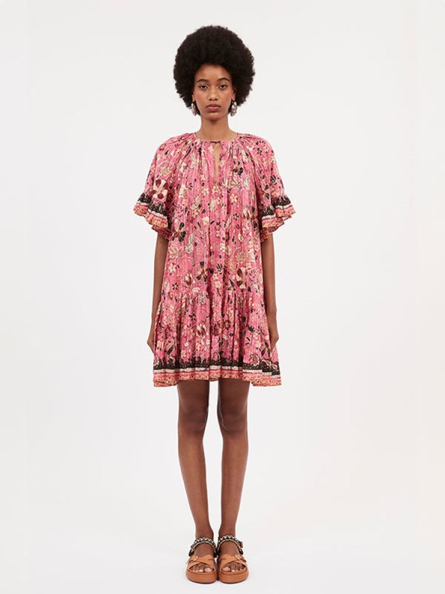 ULLA JOHNSON Malie Dress In Hollyhock