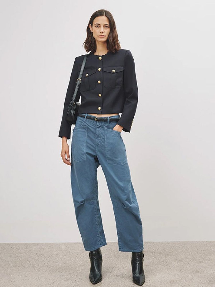 NILI LOTAN Shon Pant In Cadet Blue