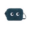 ANYA HINDMARCH Cross Body Eyes In Light Petrol Raffia