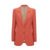 VICTORIA BECKHAM Patch Pocket Jacket In Papaya