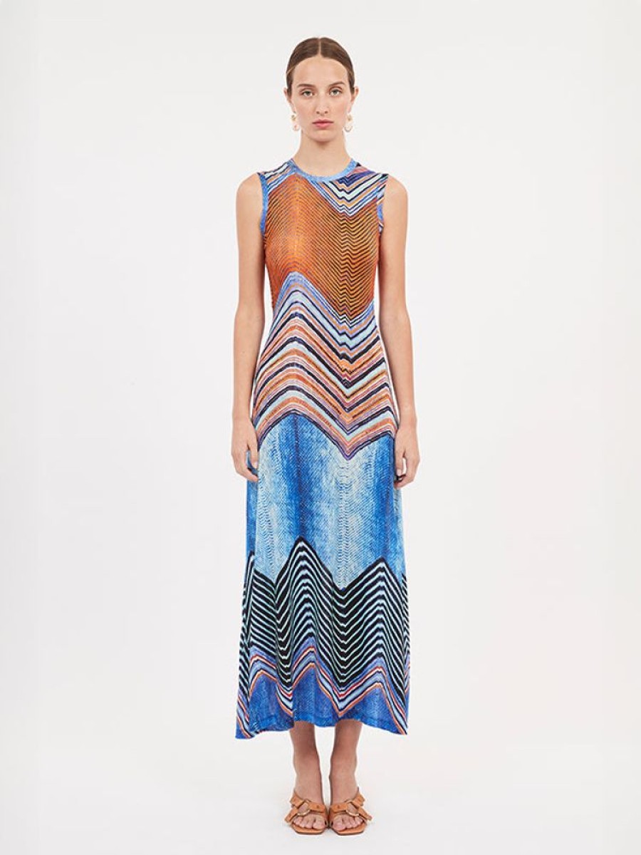 ULLA JOHNSON Orla Dress In Neptune