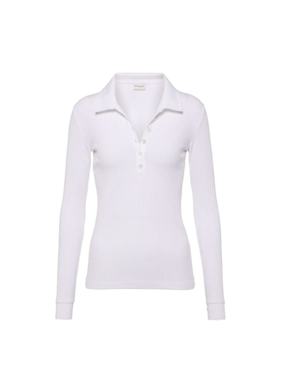 DRIES VAN NOTEN Horst Polo In White